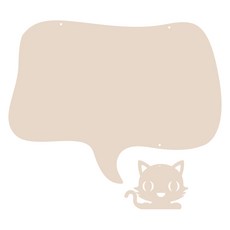 Ku 家居裝飾留言板 MO83 掛式 米色, 壓克力