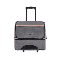 까망코 트롤리 반려견 배낭 겸용 캐리어가방, 그레이, 1개