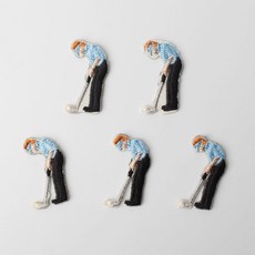 風格迷你刺繡布章, 高爾夫球手, 5個