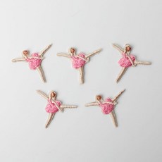 時尚重點迷你刺繡布章, 芭蕾舞者, 5個