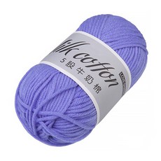 DM 알럽홈 스레드 소프트 코튼 뜨개실, 라일락, 1개