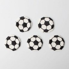 Fashion Point 迷你刺繡貼片 26 x 26mm, 足球, 5個