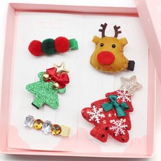 chenny bongbong 快樂聖誕髮夾組