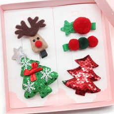 Chaney Bonbong 聖誕波爾卡髮夾套裝