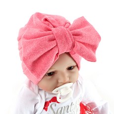 Arang rorang 素色蝴蝶結頭巾帽