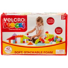 아가플러스 벨크로 건축블록 42p 셋트, 혼합 색상, 1개
