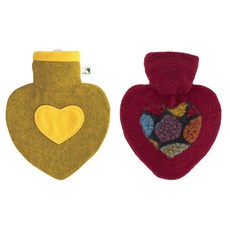 HUGO FROSCH 水袋熱裝心蓋西柚1L+心蓋紅1L, 1套