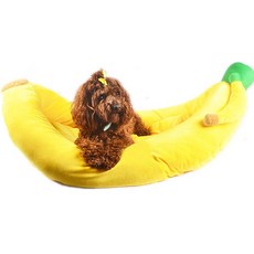 네발달린친구들 반려동물 바나나 쿠션, 혼합 색상, 1개