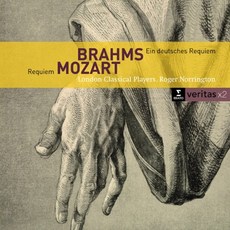WOLFGANG AMADEUS MOZART/ JOHANNES BRAHMS - REQUIEM & EIN DEUTSCHES REQUIEM/ ROGER NORRINGTON VERITASX2 EU수입반, 2CD