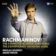 SERGEI RACHMANINOV - 4 PIANO CONCERTOS & 3 SYMPHONIES/ NIKOLAI LUGANSKY ANDRE PREVIN EU수입반, 8CD