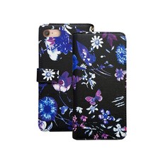 NIZWELL 花朵拉鍊日誌型手機殼