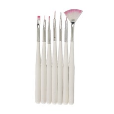 유리네일 브러쉬 7종세트, 혼합 색상, 1개