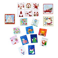 마음담아 크리스마스 미니 카드 + 봉투 20종 세트, 혼합 색상, 1세트