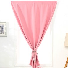 DM I love home簡約摩登魔鬼氈窗簾, 粉色的