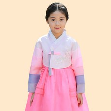 금동이한복 여아용 한복 세트 CW009 + 복주머니