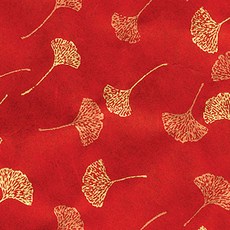 韓紙用韓紙 銀杏葉 636*939mm, 02紅色, 25件