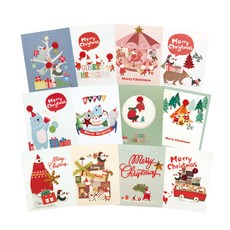 From&To 快樂聖誕故事卡片 + 信封 12款套組, fs514, 1套