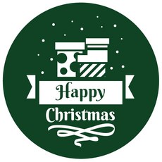 STICKY DECO 聖誕貼紙 447 字母聖誕禮物 小, 綠色, 40入