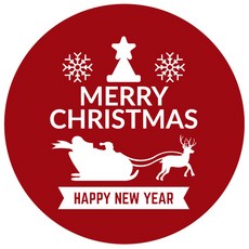 Sticky Deco 聖誕節貼紙 430 字母 魯道夫與聖誕老人與星星樹 小, 紅色, 40入