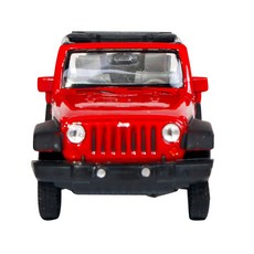 WELLY Minicar Series 12cm Jeep Wrangler Rubicon 模型, 紅色的