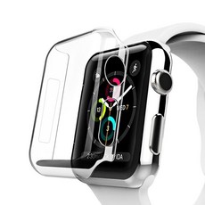 비쉐르 심플 클리어 애플 워치 4 TPU 케이스 40mm, 투명, 1개