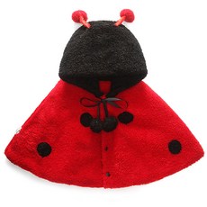 MK女童款昆蟲與熊披肩披風