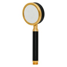 KOXINA 輕質鋁製增壓蓮蓬頭, 1組, 黑色 金色