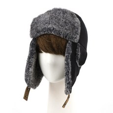 iamcap 麂皮絨絎縫防寒護耳毛帽