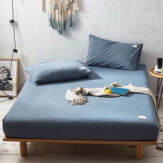 DM 알럽홈 침대 코튼 매트 필로우커버2p + 매트리스커버 세트