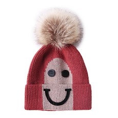 비달길 아동용 단추 스마일 방울 모자