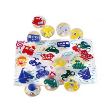 edx 艾迪客 交通工具印章, 混色