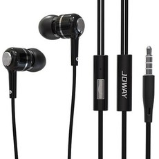 조웨이 버튼 뮤즈 인이어 이어폰, HP30, 블랙