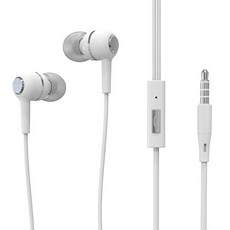 조웨이 버튼 뮤즈 인이어 이어폰, HP30, 화이트