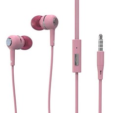 조웨이 버튼 뮤즈 인이어 이어폰, HP30, 핑크