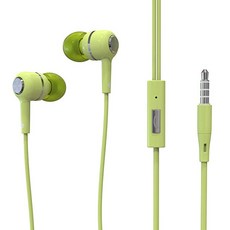 조웨이 버튼 뮤즈 인이어 이어폰, HP30, 그린