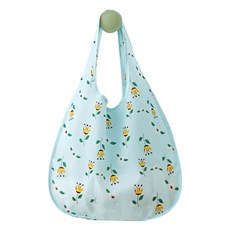 케이홈 접이식 라운드 장바구니 노란꽃, 1개