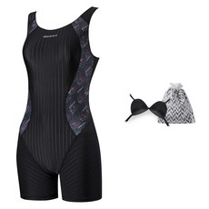 AQUATICA 女款印花連身泳褲 AQA29246+胸墊+收納袋組