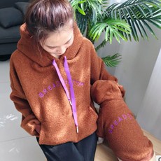 GYAPET S&H人造毛連帽狗主人情侶裝, 咖啡