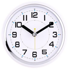 Timemall 太陽能鍍鉻環吸盤時鐘, 混合顏色