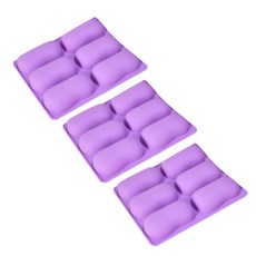 6格造型肥皂DIY模具 3入, 單色