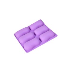 Bycell肥皂DIY模具 堅實 6格, 單色