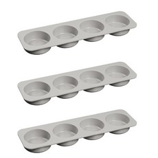 4格圓形肥皂DIY模具 3入, 單色