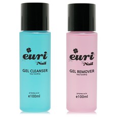 玻璃美甲凝膠指甲卸除劑 100ml+凝膠美甲清潔劑 100ml, 1組