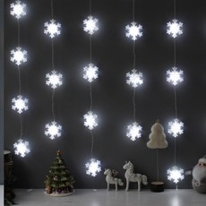 雪花造型串燈 45顆, 白色的