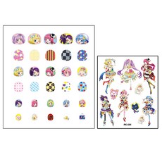 Chriskind 國小生用指甲貼 星光樂園 + 紋身貼紙 隨機出貨, PJS001, 1個