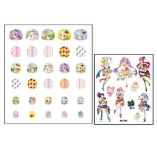 Chriskind 國小生用指甲貼 星光樂園 + 紋身貼紙 隨機出貨, PJS002, 1個