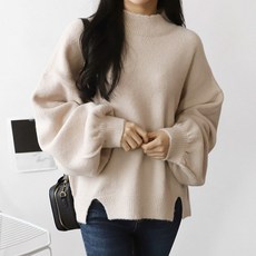 봉봉스토리 원투앞트임 니트 임부티셔츠