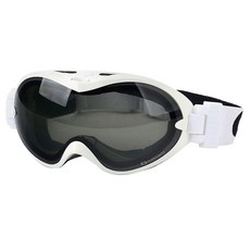 Oaklans S9 高級滑雪雪鏡, 白色鏡框 + 煙灰色鏡片, 1個