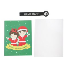 黃氏便當 聖誕節糖果架 男孩女孩 100入 + 腳掌手工貼紙 黑色 100入 + OPP袋 100入, 1套