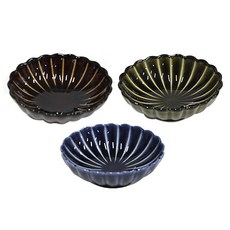 로얄아리따 9cm 기아망타원볼 3p 세트, 브라운, 블루, 그린, 1세트